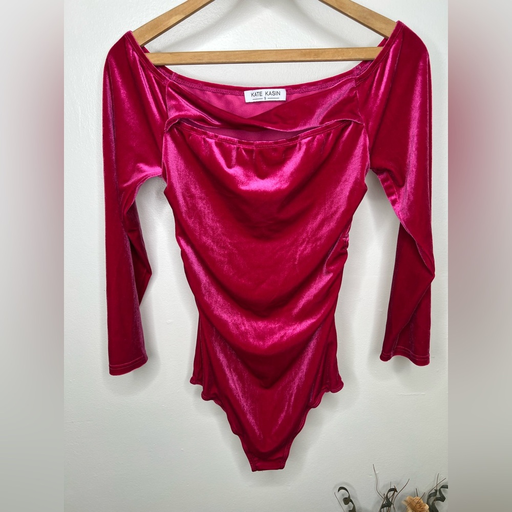 Kate Kasin Deep Pink Bodysuit
